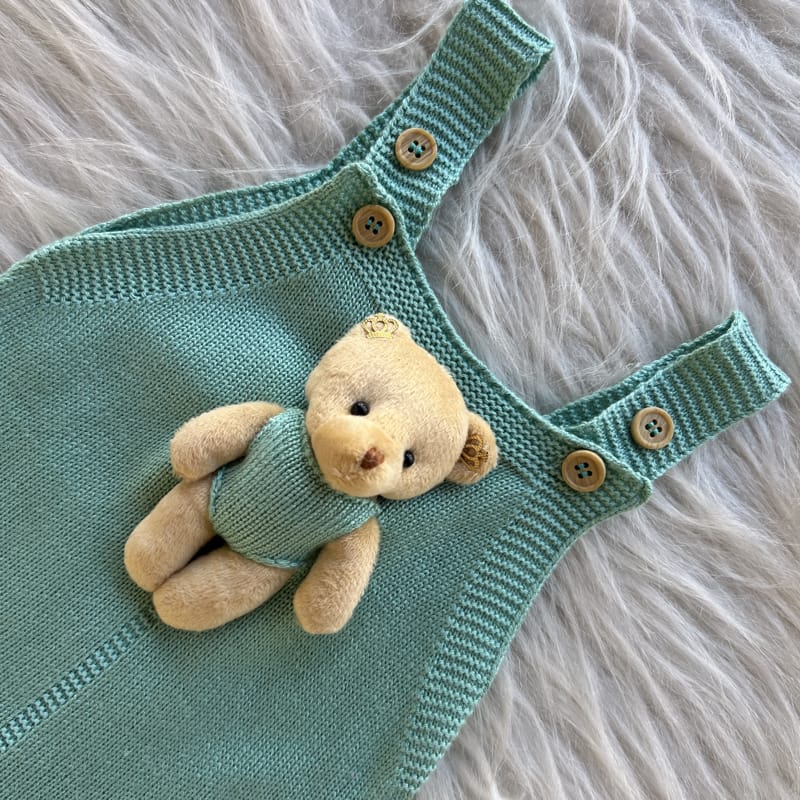 Romper Bebe Aplique Urso Coroa Pistache Safine Baby Safine Baby