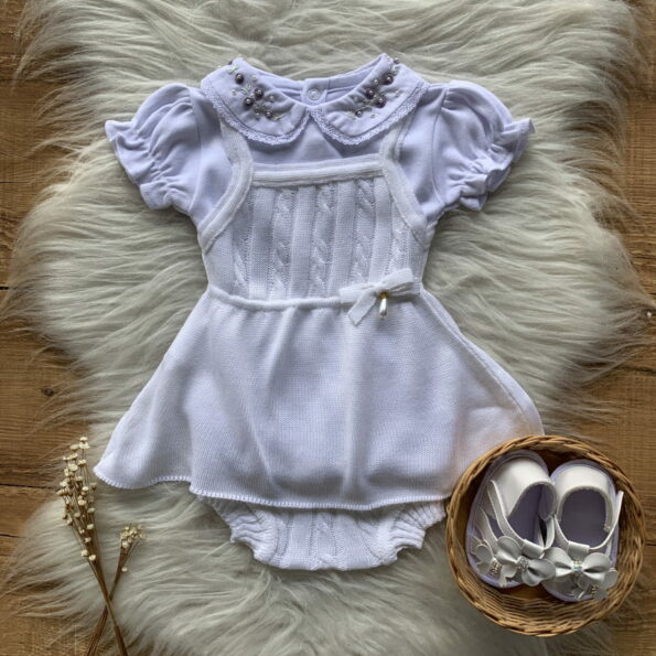 Vestido Bebe com Tapa Fralda