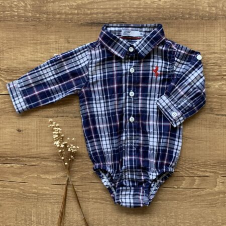 CONJUNTO DE BEBÉ Calção + Camisa «Xadrez»