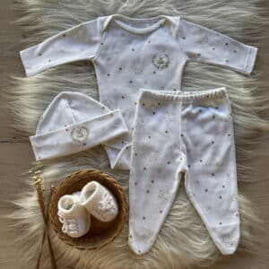 Conjunto Bebe em Algodão Egípcio