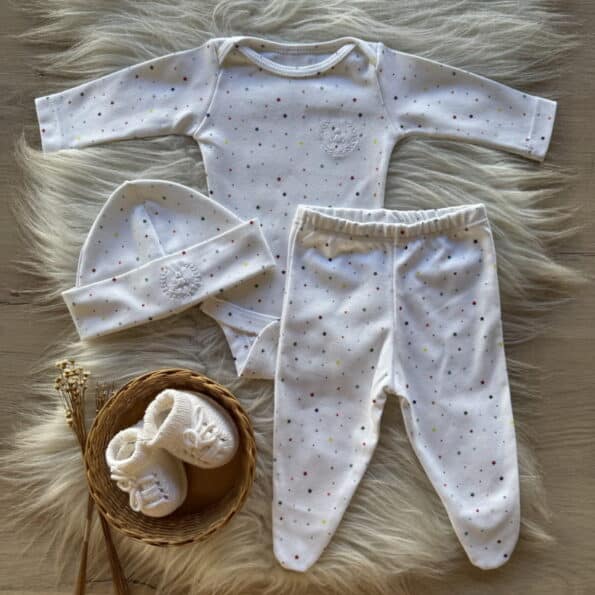 Conjunto Bebe em Algodão Egípcio